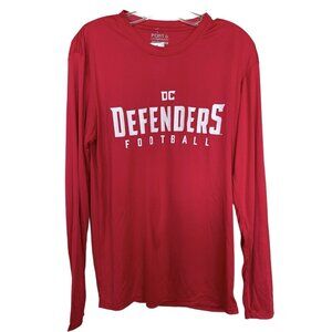 XFL UFL Mens DC Defenders Thermal Long Sleeve T-Shirt‎ Red Size Small S